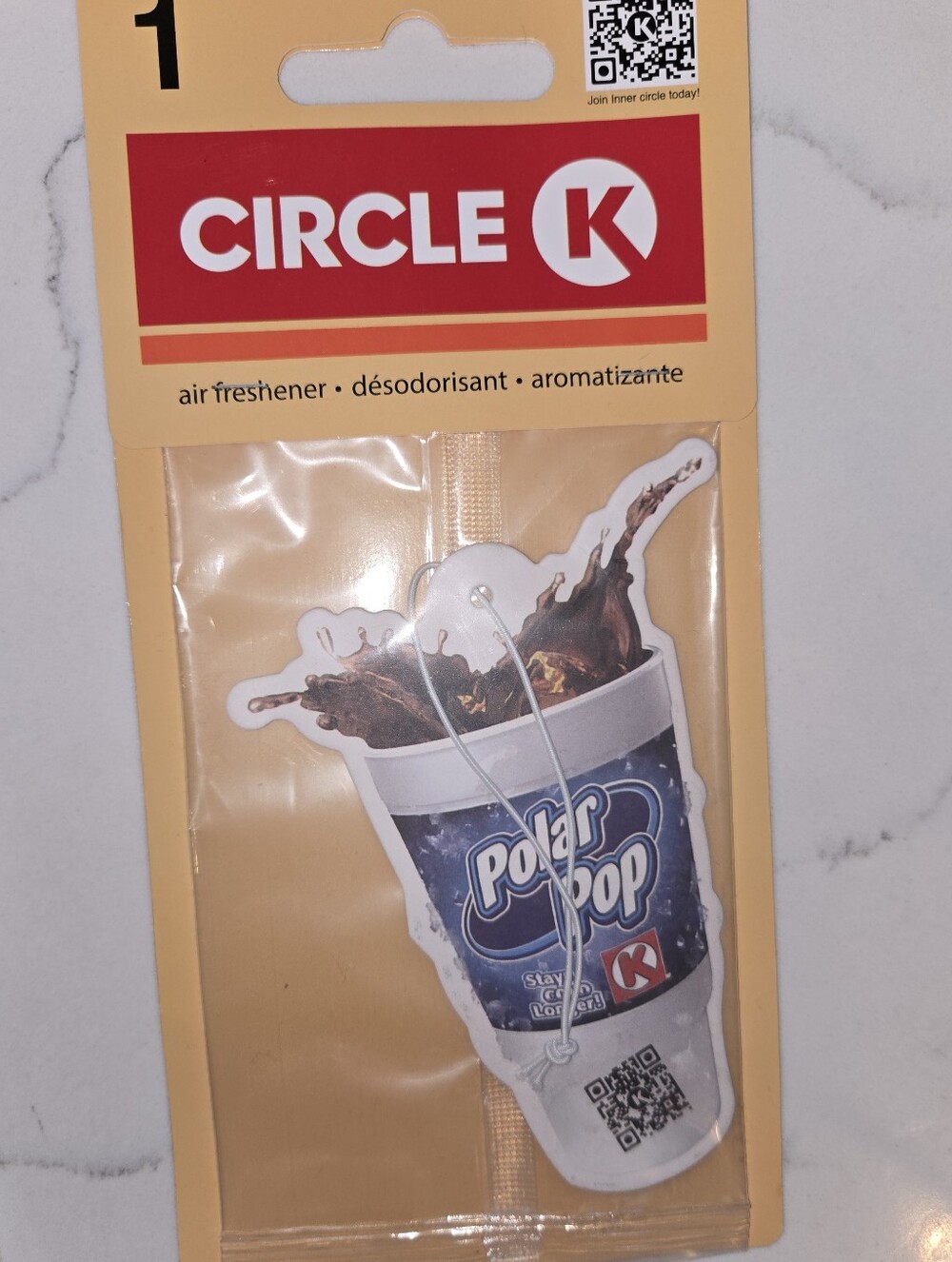 Circle K Polar Pop Car Air Freshener Packaging